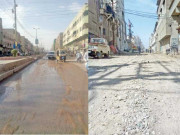 ناقص میٹریل اور گندے پانی سے کئی سڑکیں تباہ