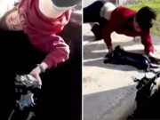خطرہ مول لے کر ننھے کتے کی جان بچانے والے کم سن بچے کی ویڈیو وائرل