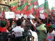 تحریک انصاف کے دھرنے کا ساتواں روز نیٹوسپلائی بند رہی