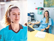 اسپینش خاتون فٹبال ریفریز نے مریضوں کی تیمارداری کا کام سنبھال لیا