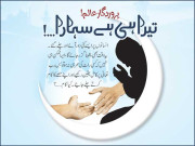 پروردگار عالم تیرا ہی ہے سہارا ۔۔۔۔۔۔ 