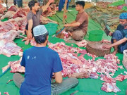 سفید پوش افراد کی مدد سبزیاں پھل دودھ گائے کا گوشت سستا فراہم