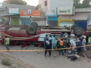 خانیوال میں بس الٹنے سے 6 مسافر جاں بحق 30 زخمی