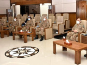 آرمی چیف کا پشاور کور ہیڈ کوارٹرزکا دورہ قبائلی اضلاع کی تعمیر و ترقی پربریفنگ