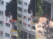 فرانس میں اہل محلہ نے تیسری منزل سے پھینکے گئے بچوں کو کیچ کرکے جان بچالی ویڈیو وائرل