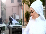 بیروت میں فوٹو شوٹ کرانے والی دلہن پر دھماکے کے وقت کیا گزری ویڈیو وائرل