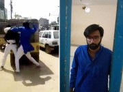 غلط پارکنگ سے منع کرنے پر شہری کی ٹریفک پولیس اہلکار سے ہاتھا پائی