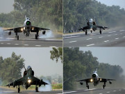 پاک فضائیہ کے لڑاکا اور تربیتی طیاروں کی موٹروے پر لینڈنگ کی مشق