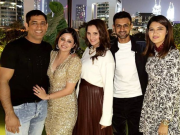 دھونی کی اہلیہ کی سالگرہ میں شعیب ملک اور ثانیہ مرزا بھی شریک  