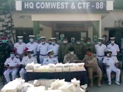 پاک بحریہ اور اے این ایف نے ایک ارب اسی کروڑ روپے کی منشیات پکڑلی