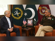 آرمی چیف سے زلمے خلیل زاد کی ملاقات افغان مصالحتی عمل پر تبادلہ خیال