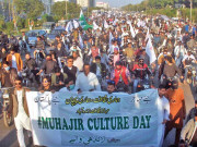 مہاجر ڈے کی مناسبت سے امن واک وریلی نکالی گئی