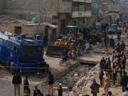کراچی میں محمود آباد نالہ پر قائم تجاوزات کے خلاف بڑا آپریشن