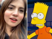 مشہور سمپسن کارٹون اور وائرل گرل دنانیرمبین کی مقبولیت میں حیرت انگیز مماثلت