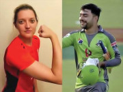 ’ہیلی کاپٹر شاٹ مجھے بھی سیکھائیں‘ سارہ ٹیلر کی راشد خان سے فرمائش