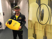 میکسویل کے زوردار چھکے سے کرسی ٹوٹ گئی چیریٹی کیلیے نیلام ہوگی