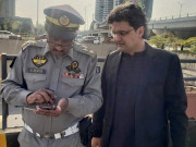 ٹریفک قوانین کی خلاف ورزی پر تحریک انصاف کے سینیٹر کا چالان