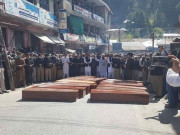 کوہاٹ میں اجتماعی قبر سے ملنے والی 16 لاشوں کی نماز جنازہ ادا