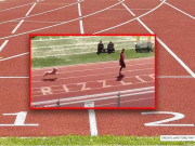 ویمنز ریس میں شامل ہو کر کتا سب سے پہلے فنش لائن عبور کر گیا