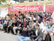صحافیوں اور ورکرز کے قتل پر پی ایف یو جے کا ملک گیر احتجاج