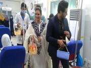 اداکار احسن خان اور ریشم نے تھیلیسمیا کے مریض بچوں کی خوشیاں دوبالا کردیں