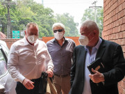 نیوزی لینڈ اور انگلینڈ کرکٹ ٹیم کے سکیورٹی ماہرین کا قذافی اسٹیڈیم کا دورہ