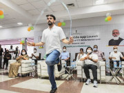 بھارتی وزیر کھیل کی رسی کودنے کی ویڈیو وائرل نوجوانوں کو فٹنس چیلنج دیدیا