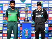 پاکستان اور نیوزی لینڈ کے درمیان ون ڈے سیریز کی ٹرافی کی رونمائی