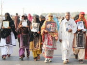 لاپتہ افراد کی بازیابی کیلیے لانگ مارچ کی ساہیوال آمد