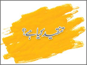 تنقید کیا ہے