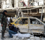 شام میں باغیوں کے حملوں کے دوران 21 شہریوں سمیت 41 افراد ہلاک