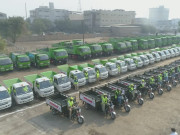 ضلع کورنگی میں گھر گھر سے کچرا اٹھانے کے نظام کا افتتاح کردیا گیا