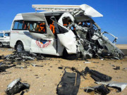 مصر مسافر بسوں میں تصادم میں 14 ہلاک اور 17 زخمی