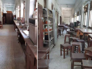 محکمہ کالج ایجوکیشن سے ملحقہ درسگاہ بد حالی کا شکار لیب عمارت کی راہداریوں میں منتقل