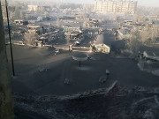 روس میں کالی برفباری