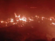 گلگت کی کباڑ مارکیٹ میں آتشزدگی