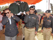 نیوکراچی میں فائرنگ سے شہید پولیس افسر سپردخاک