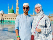 عمرے کی ویڈیوز اور تصاویر کو ’دکھاوا‘ کہنے والوں کو ٹک ٹاکر کنول آفتاب کا جواب