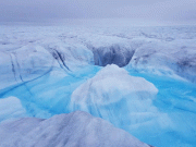 گرین لینڈ برفیلی چادروں کے نیچے سے پگھلاؤ میں اضافہ ہورہا ہے