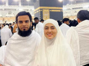 ثنا خان نے شوہر کے ہمراہ عمرے کی سعادت حاصل کرلی