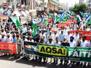 مسجد اقصیٰ کی بے حرمتی کے خلاف کراچی میں جماعت اسلامی کا احتجاج