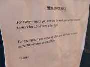 دفتر میں صرف ایک منٹ کی تاخیر پر سزا دینے والے مالک پر تنقید