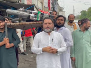 پیٹرول کی قیمتوں میں اضافے کیخلاف احتجاج میں موٹرسائیکل کا علامتی جنازہ