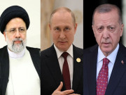 روس اور ترکیہ کے صدور کی ایرانی ہم منصب ابراہیم رئیسی سے ملاقات
