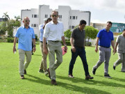 انگلینڈ ٹیم کے دورہ پاکستان سے قبل انگلش بورڈ کے وفد کا نیشنل اسٹیڈیم کا دورہ