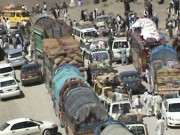 بھتہ خوری کے واقعات اور ڈرائیورز کے اغوا پر ٹرانسپورٹرز کا کوئٹہ چمن شاہراہ پر احتجاج