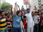 لیاری میں امن و امان کی بگڑتی صورتحال پر مکینوں کا احتجاج