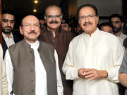 کراچی قائم علی شاہ امین فہیم کے گھر پہنچ گئے گلے شکوے دور