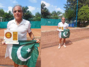 سینئر پلیئر اور سابق ڈیوس کپر رشید ملک نے بھارت میں پاکستان کا پرچم بلند کردیا