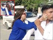 گورنمنٹ کالج آف نرسنگ لیاری کے احتجاجی طلبا پر خاتون پرنسپل کا سرعام تشدد